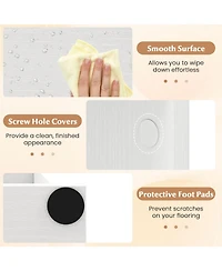 Slickblue 3 Tier Small Space Bookshelf with Display Shelf Organizer