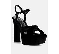 Liddel Womens Platform Heel Sandals