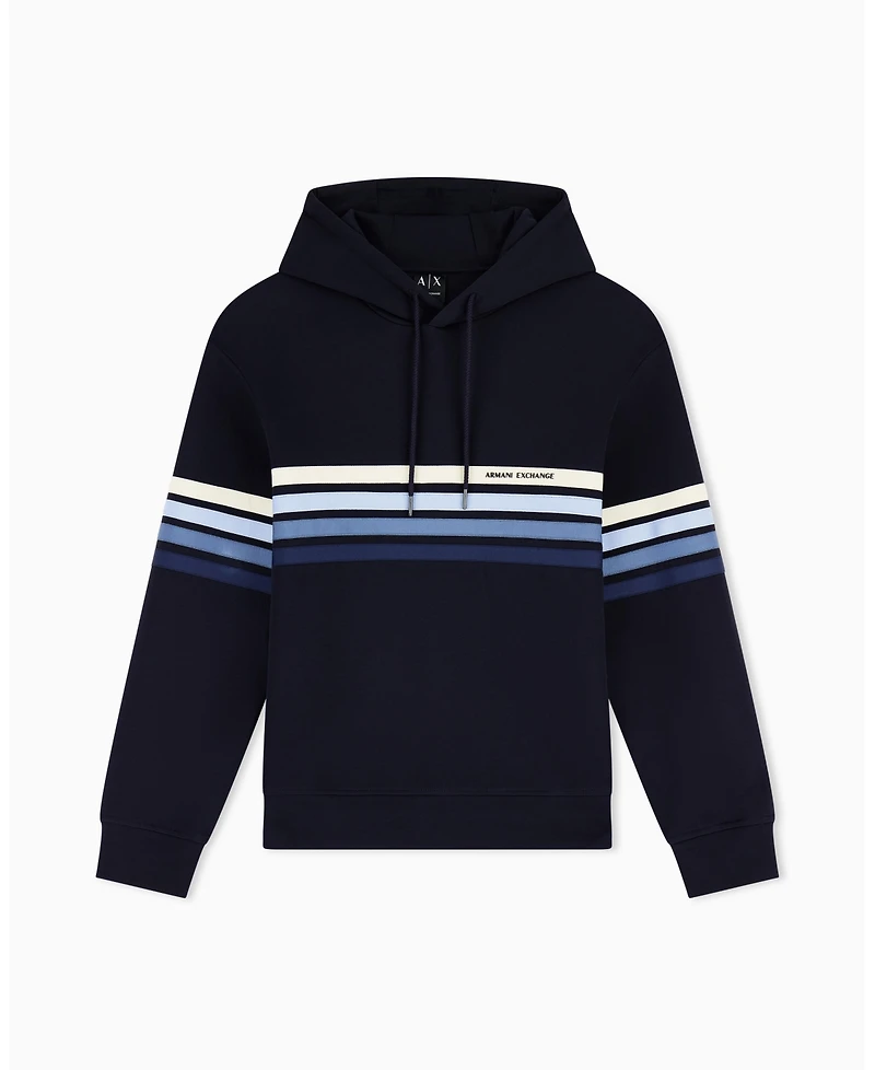 A|X Armani Exchange Men's 4 Stripes Hoodie