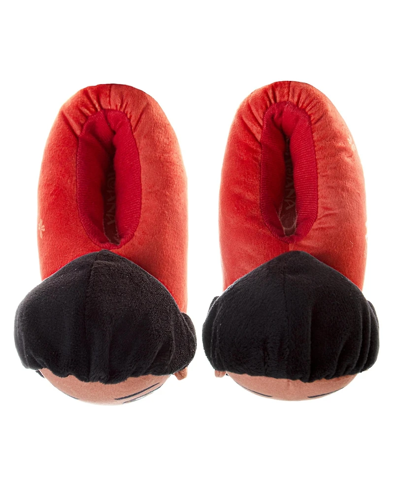 Disney Toddler Moana Plush Slippers Soft Cozy Warm Island Princess Comfort Fit NonSlip Sole (Toddler 5-10 / 11-1)