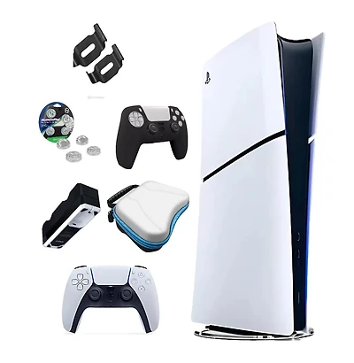 PlayStation Sony PlayStation5 Slim Digital Fortnite Flowering Chaos Bundle w/ Accessory Kit
