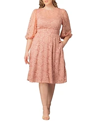 Kiyonna Plus Hepburn Lace Cocktail Dress