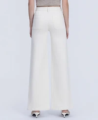 Vervet Women's High Rise Drawstring Wide Leg Jeans