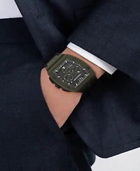 Ferragamo Men's Green Stainless Steel Bracelet Watch, 42mm