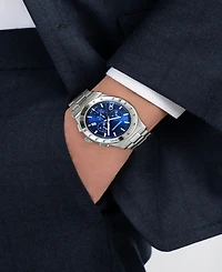 Ferragamo Men's Silver Stainless Steel Bracelet Watch, 42mm