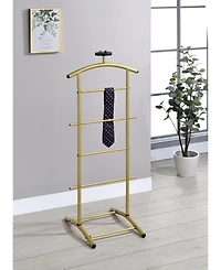 Kings Brand Furniture Metal Suit Valet Stand with Tie Bar, Tray & Trouser Bar – Freestanding Clothes Rack & Jacket Hanger – Clothing Org