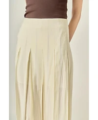 English Factory Women's Sheer Pleated Skirt