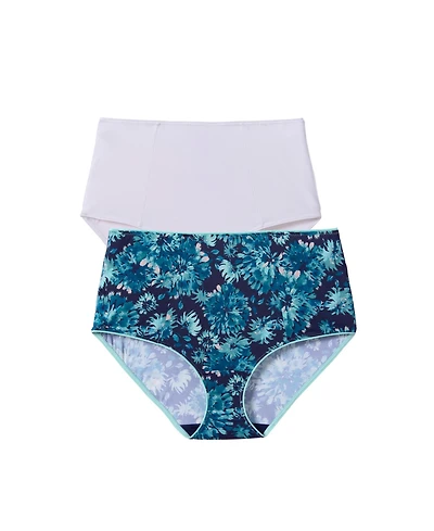 Comfort Choice Women's 2-Pack Microfiber Brief