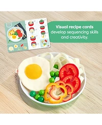 Haba Creative Play Meal Kit Playset: Play Food for Kids Kitchen with Wooden and Fabric Ingredients and Recipe Cards, 80+ Toy Kitchen Accessories for 3