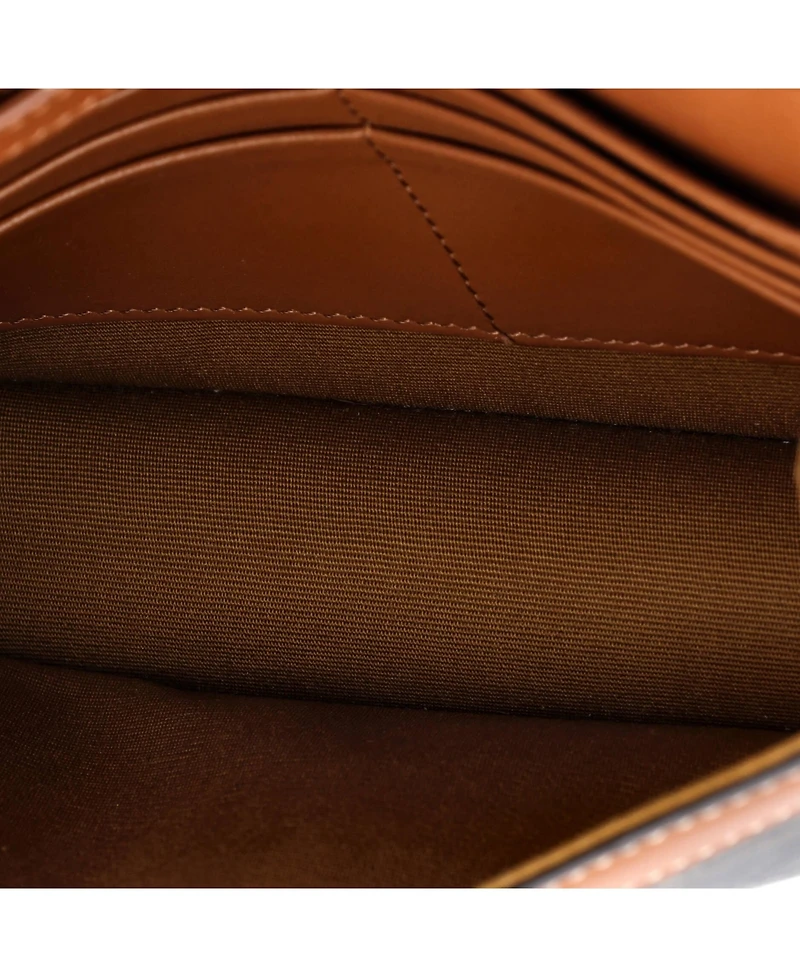 Pre-Owned Celine Triomphe Envelope Flap Wallet on Chain Triomphe Coated Canvas