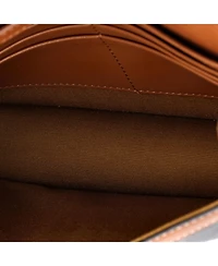 Pre-Owned Celine Triomphe Envelope Flap Wallet on Chain Triomphe Coated Canvas