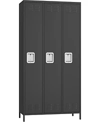 gaomon3 Doors Employee Lockers for Office, Metal Sorage Locker Combination, Lockable Employees Metal Locker With Door, Industrial Storage Lockers
