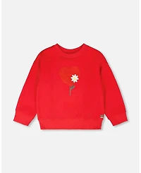 Deux par Deux Little Girls French Terry Sweatshirt