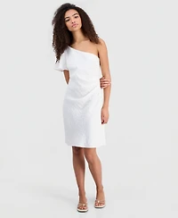 Sam Edelman Women's One-Shoulder Draped Dress
