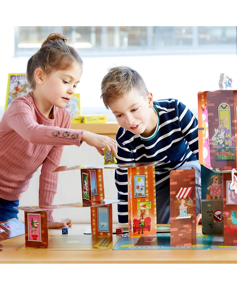 Haba Rhino Hero Super Battle - Exciting 3D Stacking Board Game for Kids and Adults, Fun Family Games, Stacking Card Games for Kids, Made in Germany