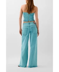 Scalpers Women's Culotte Ques Denim Pant