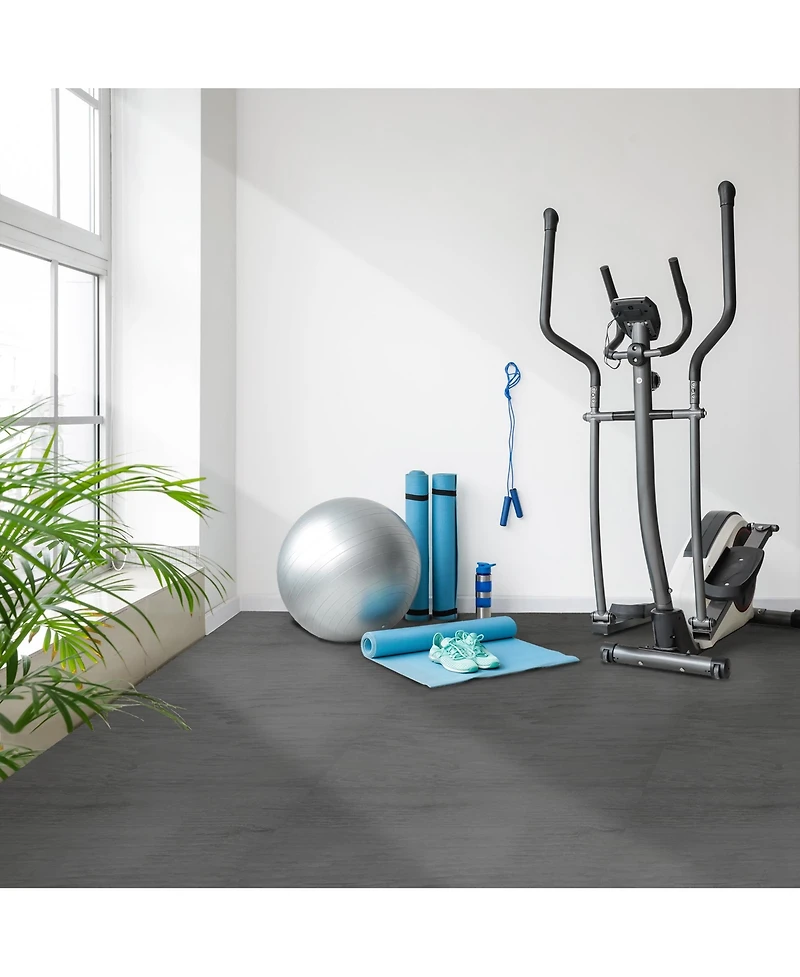 Sorbus Tiles Sq ft Wood Grain Interlocking Floor Foam Tile Mats - for Home, Playroom, Basement