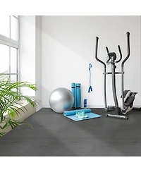 Sorbus Tiles Sq ft Wood Grain Interlocking Floor Foam Tile Mats - for Home, Playroom, Basement