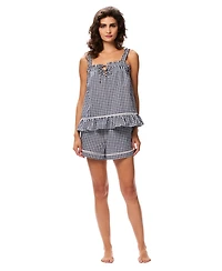 Gap Women's Poplin Tank Top and Pull-On Shorts, 2-Piece Set