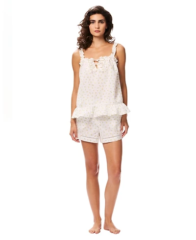 Gap Women's Poplin Tank Top and Pull-On Shorts, 2-Piece Set
