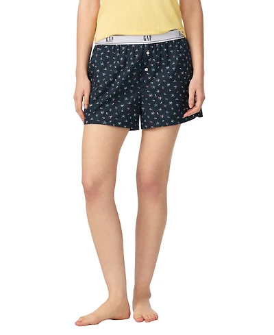 Gap Women's Poplin Pull-On Boxer Shorts