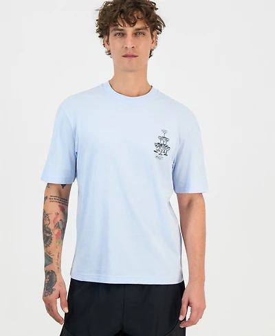 Hugo Boss Men's Nucavo Cotton Logo Graphic T-Shirt