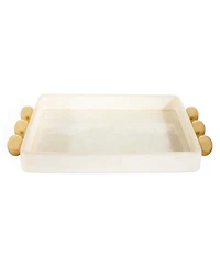 Jonathan Adler Fontana Marbleized 21" Acrylic Tray