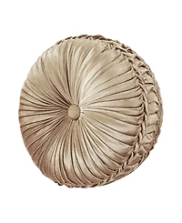J Queen New York Sandstone Tufted Decorative Pillow, 15" Round