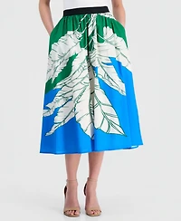 T Tahari Women's Full Pull-On Elastic Midi Skirt