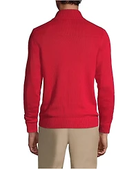 Lands' End Men's Cotton Modal Zip Front Cardigan Sweater