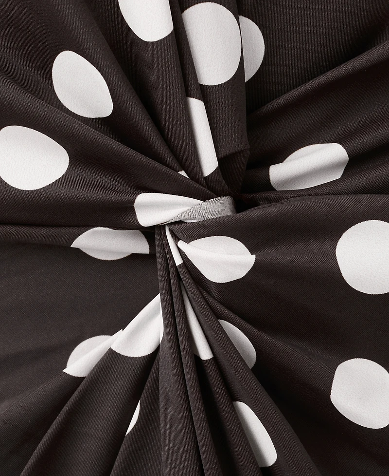 Mango Women's Halter Polka Dot Swimsuit