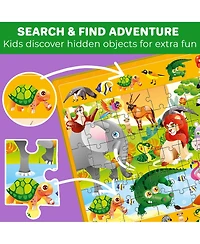 Quokka Magnetic Puzzles for Toddlers 3-5 – Search and Find 2 Pack, 60 Pieces Each