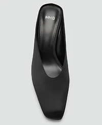 Mango Women's Square Toe Wedge Shoes