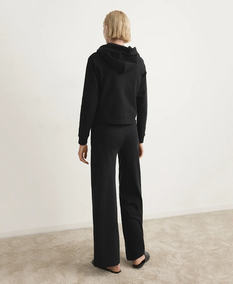 Mango Women's Hood Detail Cotton Pajama Sweatshirt