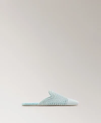 Mango Women's Crochet Mule Slippers