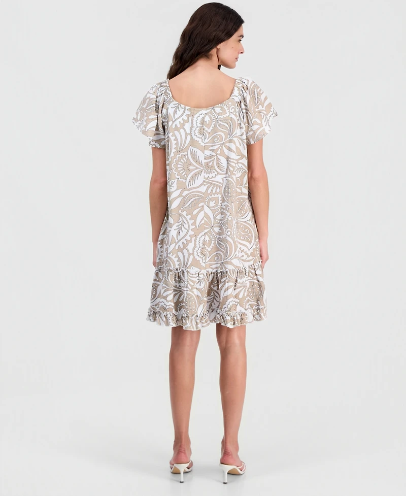 Robbie Bee Women's Convertible-Neckline Dress