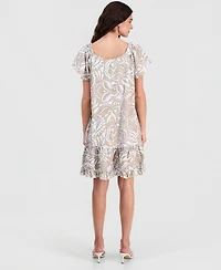 Robbie Bee Women's Convertible-Neckline Dress