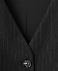 Mango Women's Pinstripe Suit-Style Jumpsuit