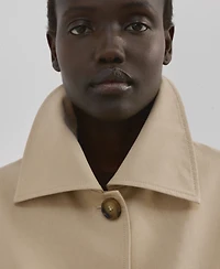 Mango Women's Pockets Cotton Jacket