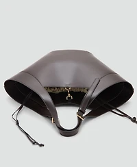 Mango Women's Buckles Large Double-Handle Handbag