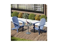 Slickblue Acacia Wood Adirondack Patio Chair with Slanted Seat