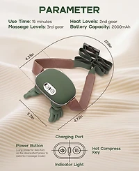 Vebreda Massage Chair Backrest Cushion -Therapy 03 Parts-Coffee