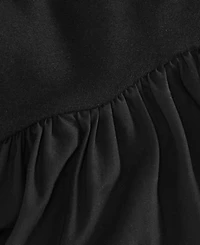 On 34th Women's Curved-Waist Mixed-Media Midi Dress, Macy's Exclusive