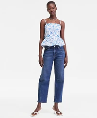 On 34th Women's Cotton Peplum Tie-Back Tank Top, Macy's Exclusive