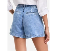 On 34th Women's 4" Denim Utility Shorts, Macy's Exclusive