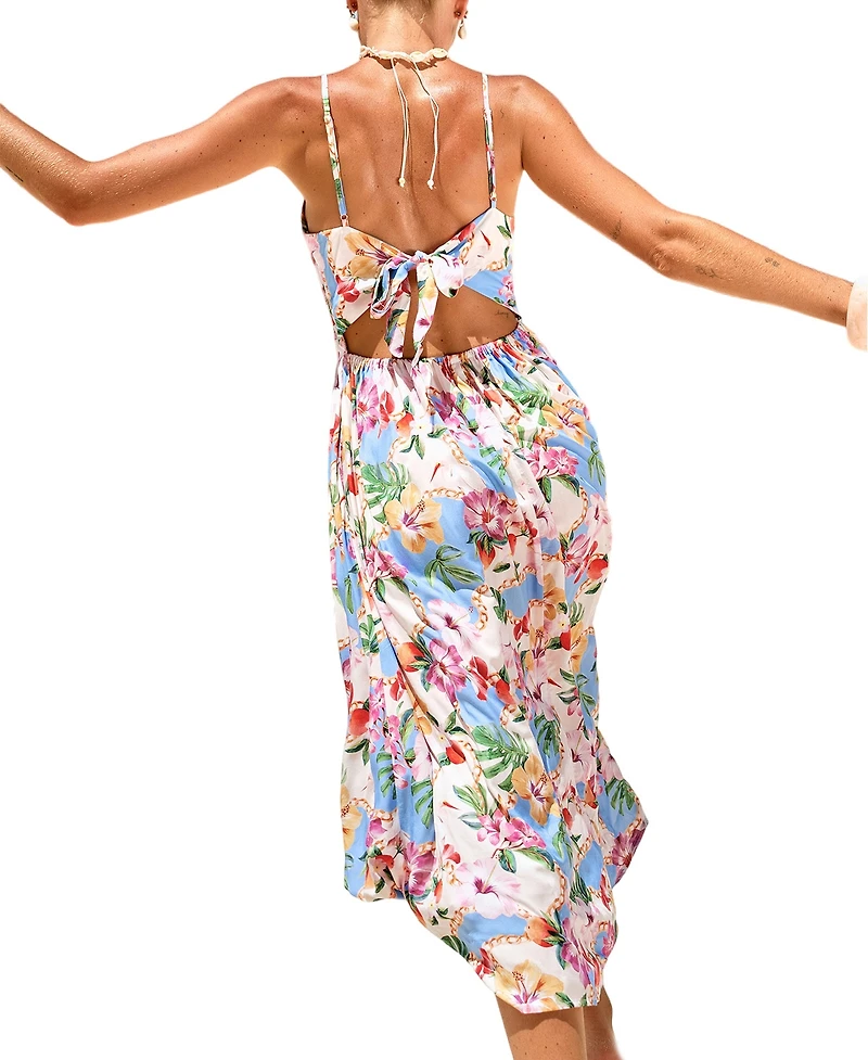 Cupshe Women's Total Betty Tropical Maxi Beach Dress