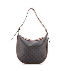 Pre-Owned Celine Medium Heloise Bag Triomphe Coated Canvas