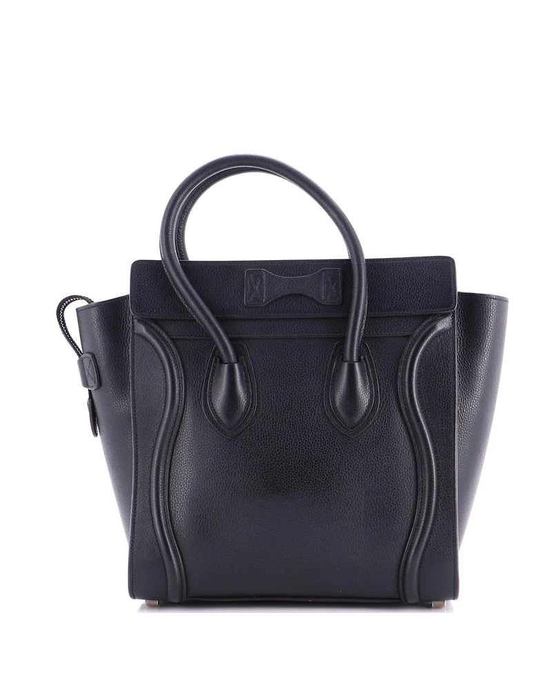 Pre-Owned Celine Micro Luggage Bag Grainy Leather