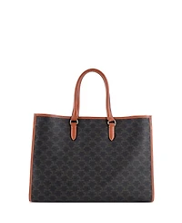 Pre-Owned Celine Horizontal Cabas Tote Triomphe Coated Canvas