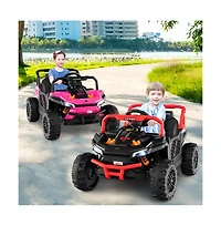 Hongge 12V Kids Ride on Truck Off-Road Utv with Parental Remote and Lights